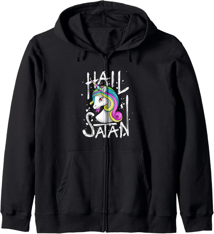 Einhorn Satan Geschenk Okkult satanischen Teufel Kapuzenjacke