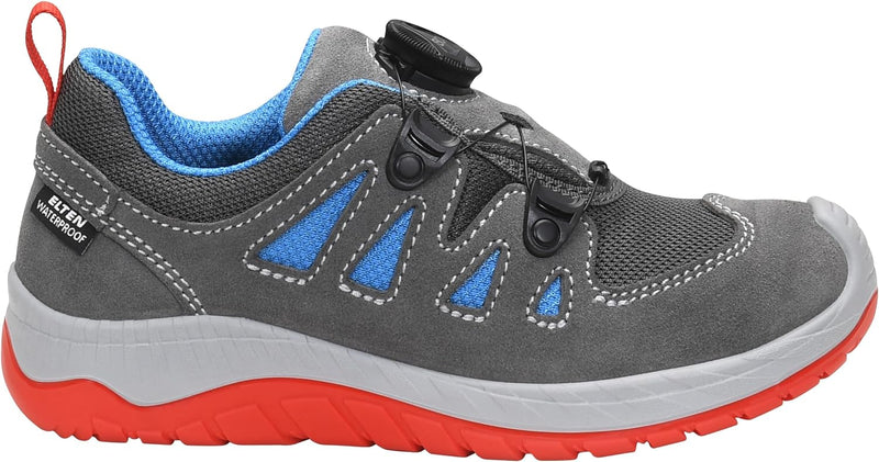 ELTEN Kinderschuhe Outdoor Maddox Kids BOA Black-red Low für Mädchen und Jungen 30 EU Grau, 30 EU Gr