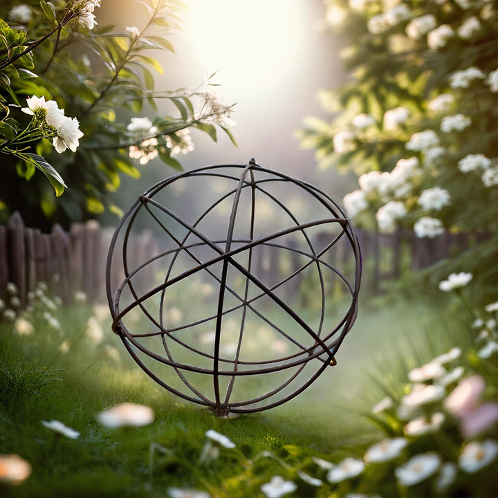 Rostkugel Dekokugel verrostet Drahtkugel Kugel Gartenkugel Metall Rost Deko Edelrost 40cm Durchmesse