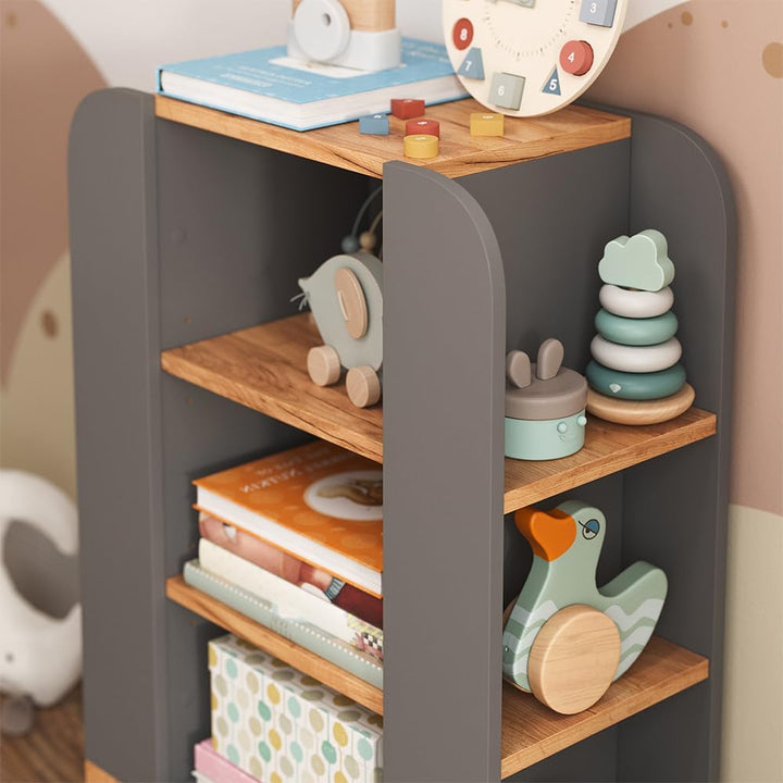 VitaliSpa Kinderregal Malia, Artisan/Grau, 60 x 88 cm mit 9 fächern, mit höhenverstellbaren Einlegeb