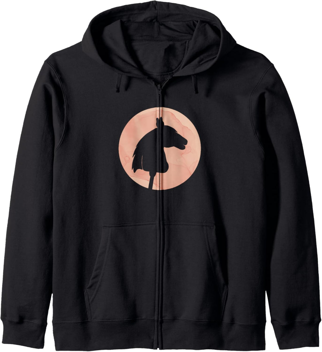 Hobby Horse Wasserfarben Design Kapuzenjacke
