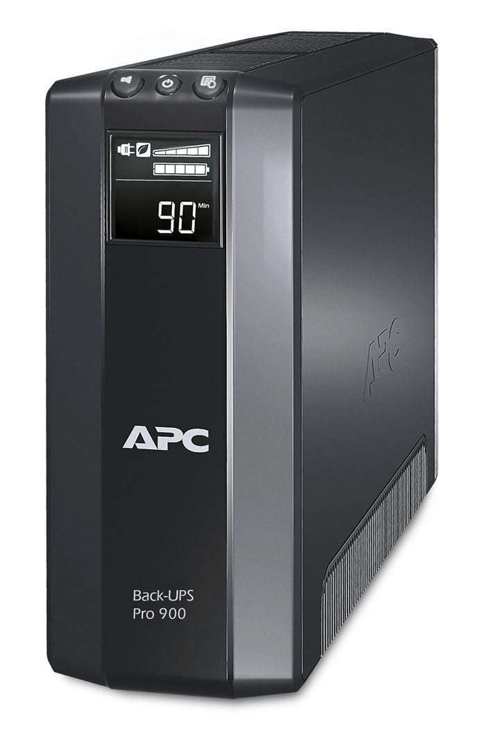 APC by Schneider Electric Back UPS PRO USV 900VA Leistung - BR900G-GR - inkl. 150.000 Euro Gerätesch
