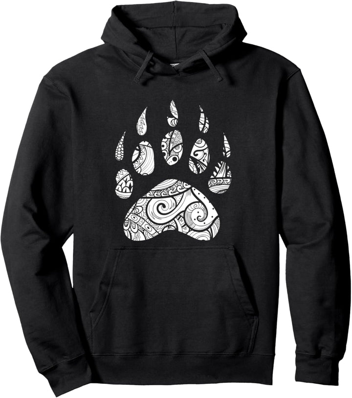 Bear Paw Native American Pullover Hoodie
