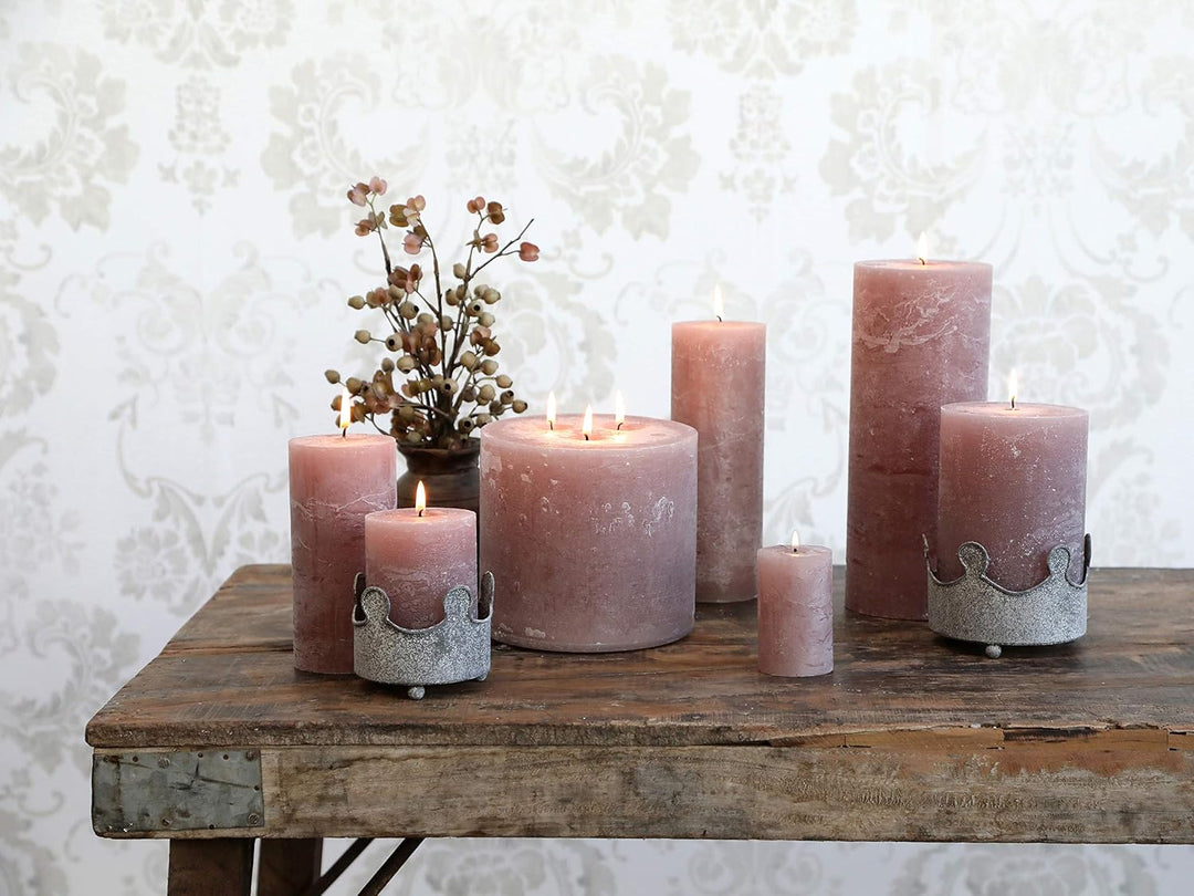 Chic Antique Macon rustikale Stumpenkerze versch.Farben ud Grössen Kerze Antik NEU Altarkerzen 100 %