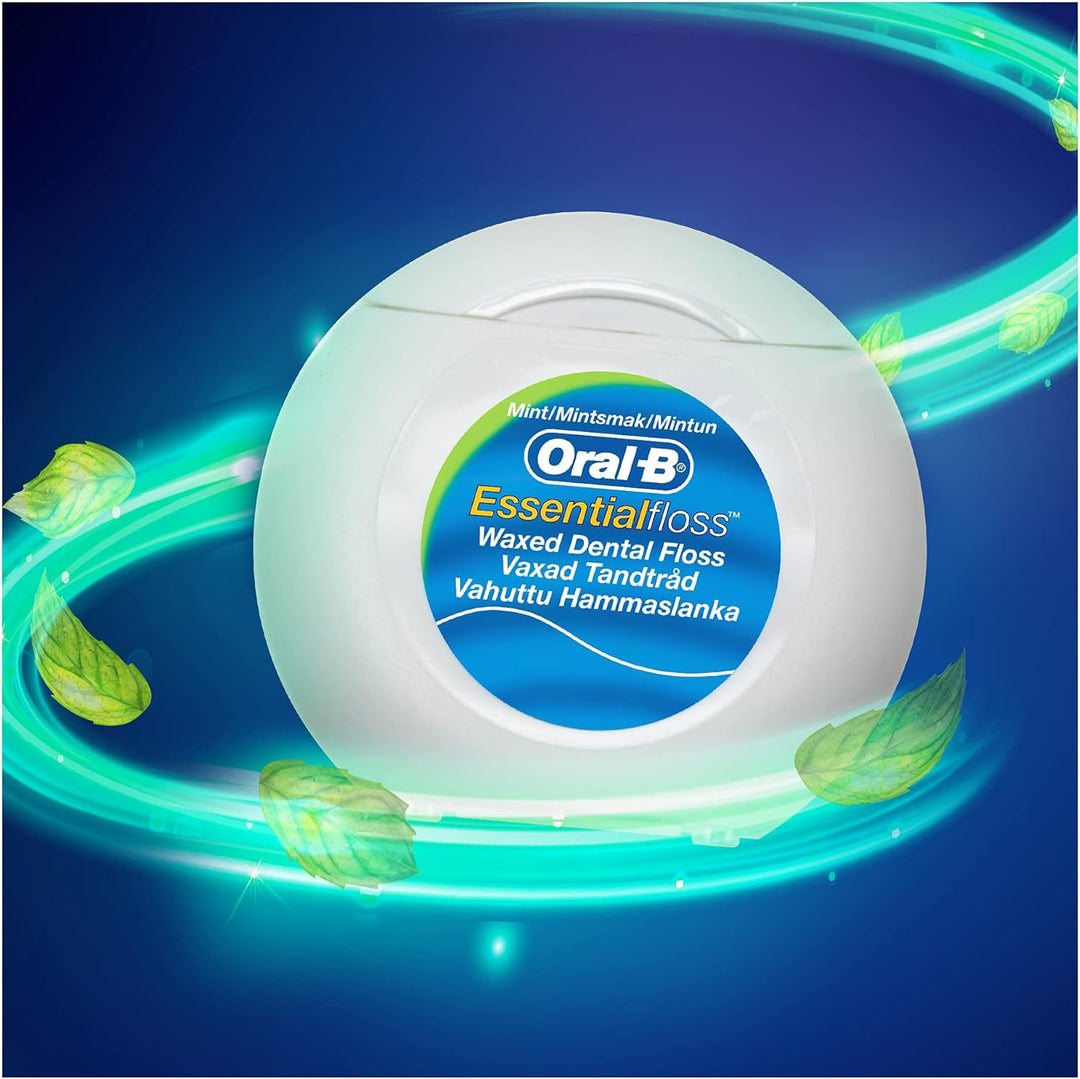 Oral-B Essential Zahnseide Minze, 50 m, 12er Pack 12 Stück (1er Pack), 12 Stück (1er Pack)