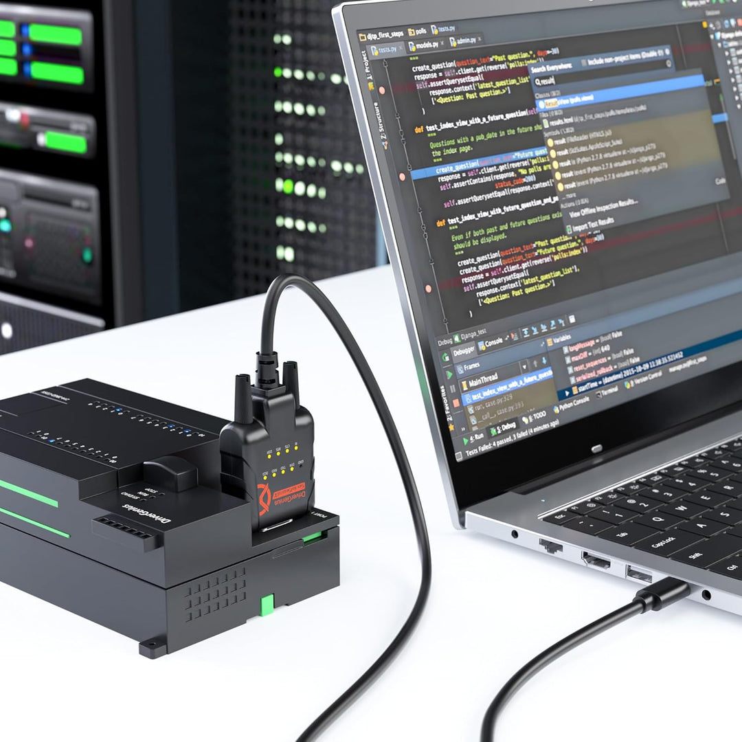 DriverGenius SerialGuardX Series | USB-C zu FTDI RS232 Seriell Adapter, 9 Datenüberwachungs-LEDs, ES