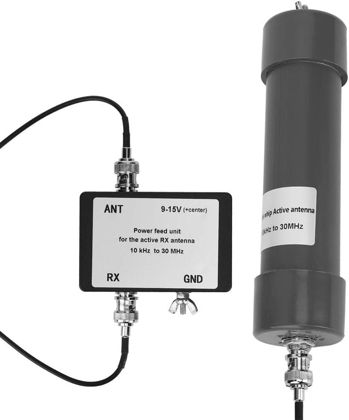 Oumefar 10KHz 30MHz Mini Whip Active Antenna mit tragbarem Kabel 9 15V 90mAh Active Antenna Kit Ersa
