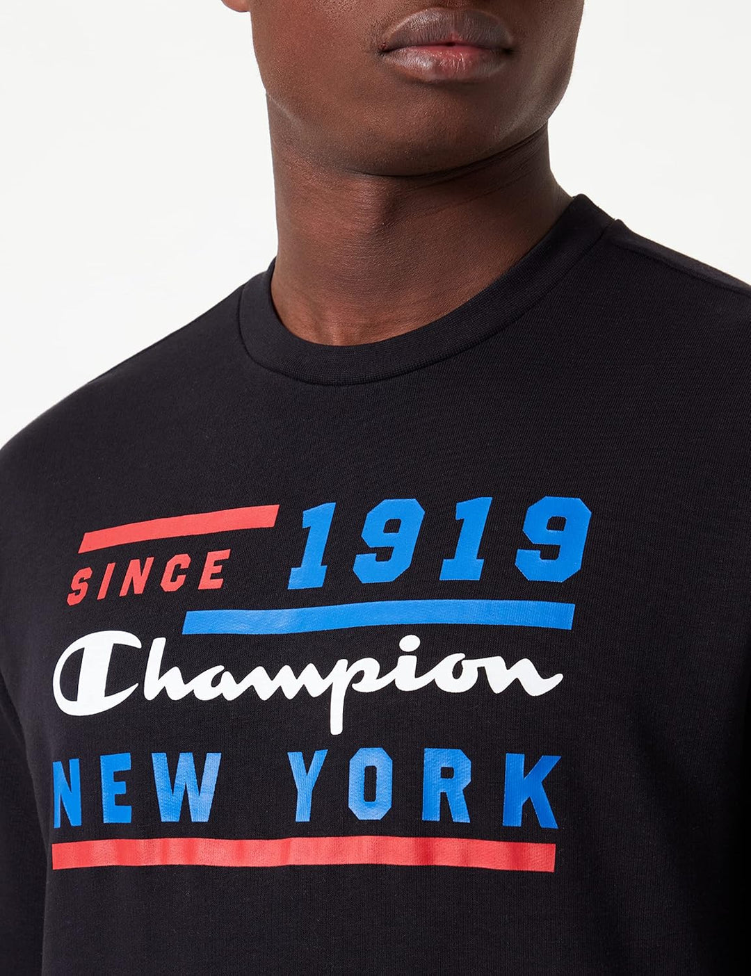 Champion Herren Legacy Graphic Shop Authentic Powerblend Terry Crewneck Sweatshirt M Schwarz, M Schw