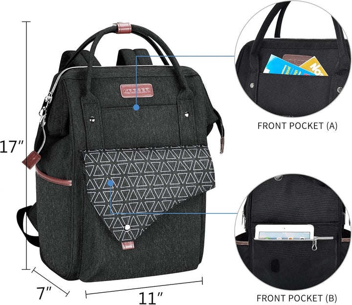KROSER Rucksack Damen für Schule Laptop Rucksack 15,6 Zoll Schulrucksack Daypack wasserdichte für Un
