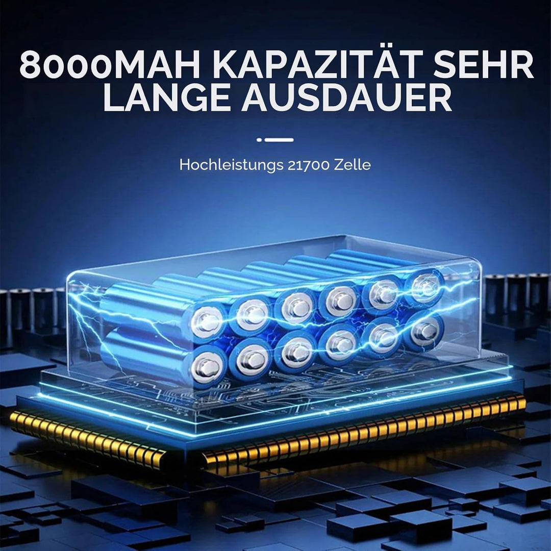 2024 Thunder Jet Dry, Batterie 8000 MAh Autotrockner, 180000 U/min Autotrockner Luftgebläse, 11 Blat