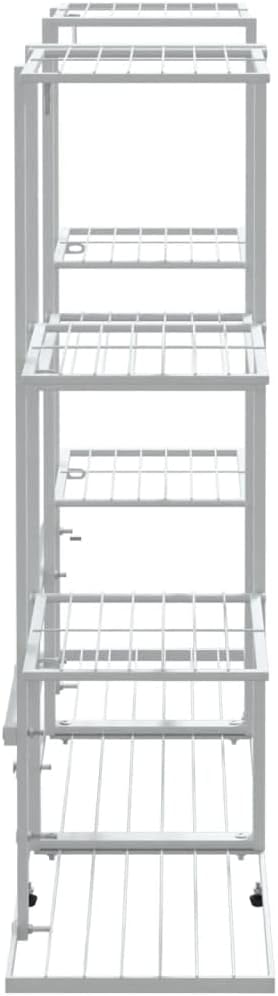 puraday 94,5x25x89 cm Blumenständer Metall Blumenständer Balkon Blumenständer Draussen Blumenregal O