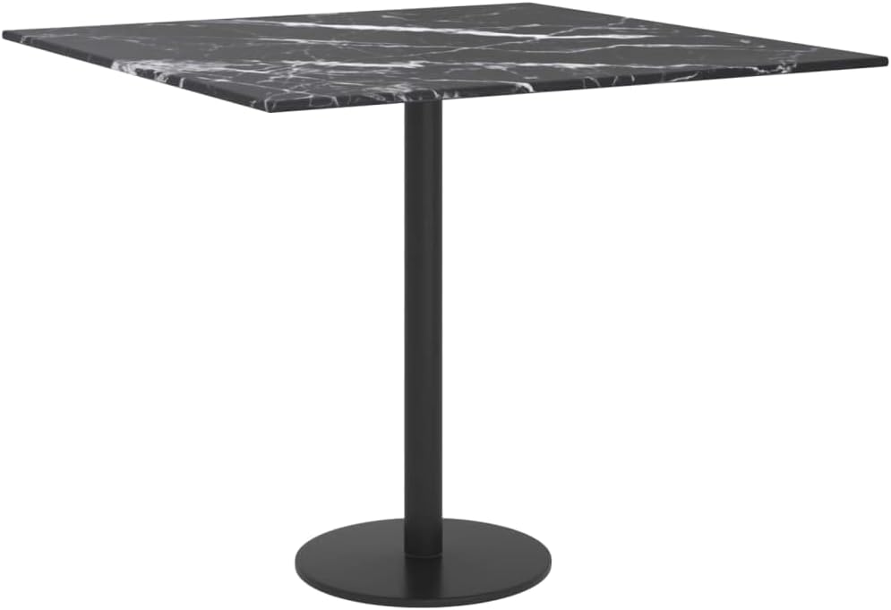 WIFESE Tischplatte 50x50 cm 6 mm in Marmoroptik Couchtisch Beistelltisch Glasplatte Coffee Table Mul