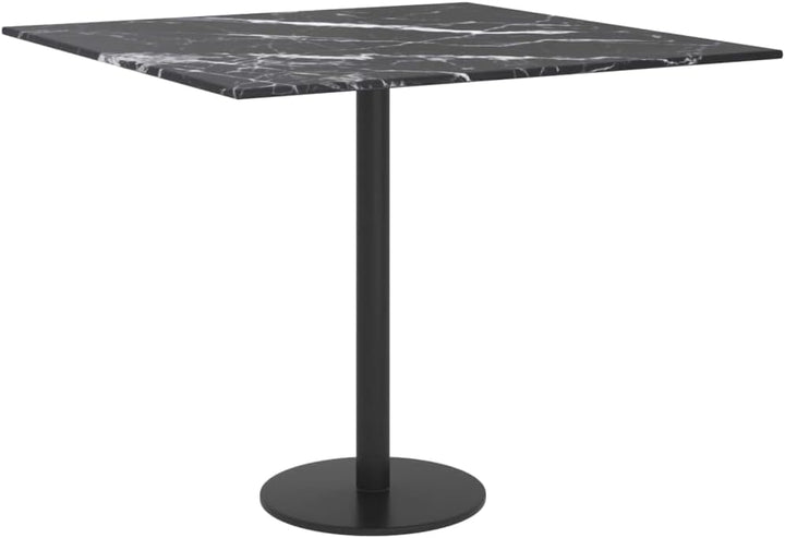 WIFESE Tischplatte 50x50 cm 6 mm in Marmoroptik Couchtisch Beistelltisch Glasplatte Coffee Table Mul