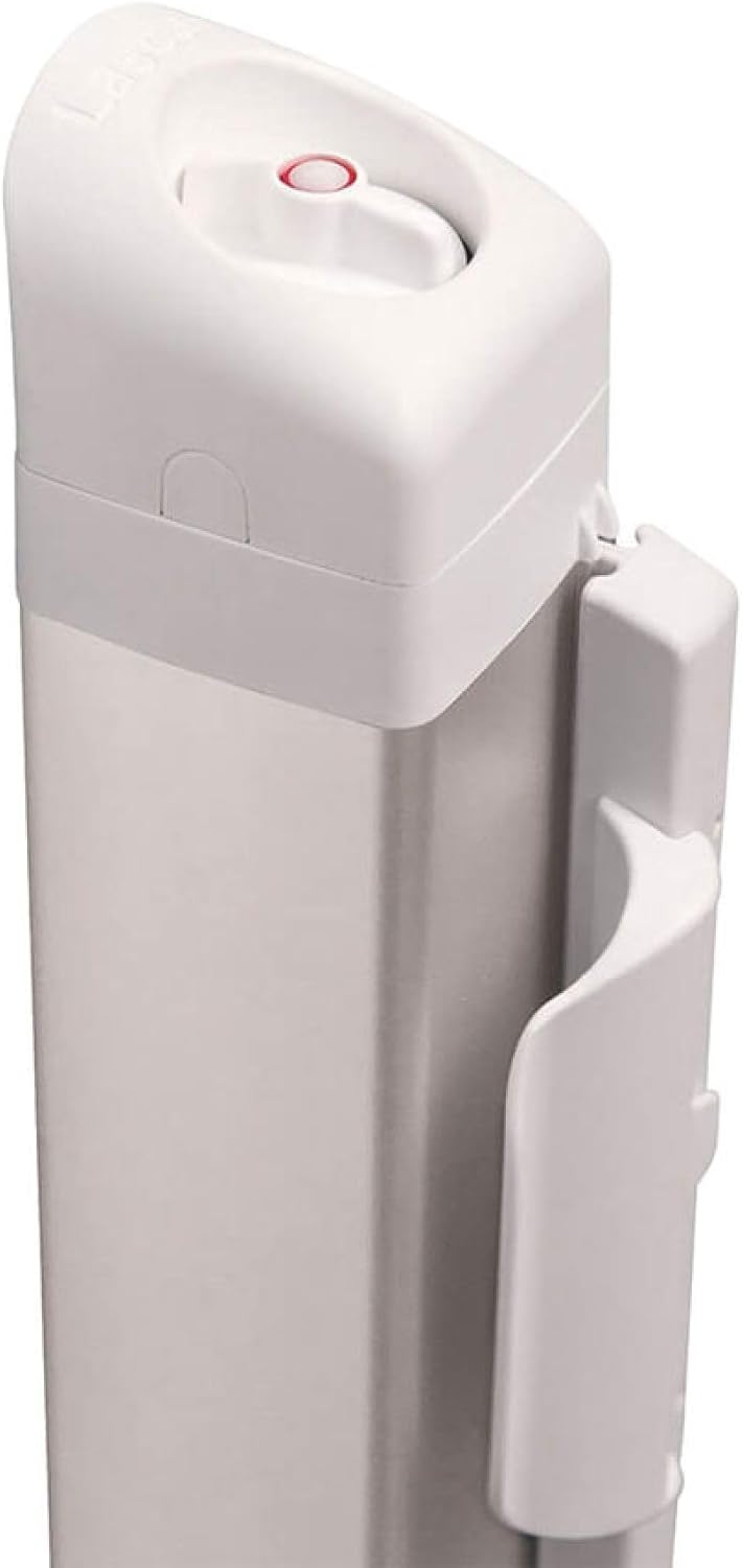 KiddyGuard Sicherheitsgitter für Treppen, mit Aluminiumgehäuse, ausziehbar, bis zu 120 cm, Weiss