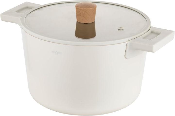 FLORINA Nube Aluminium-Topf | 24 cm | 5,8 l | Induktionsgeeignet | Kratzfeste Keramikbeschichtung |