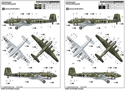 Trumpeter TSM-1638 1638 - 26299 FW 200C-4 Condor Modellbausatz