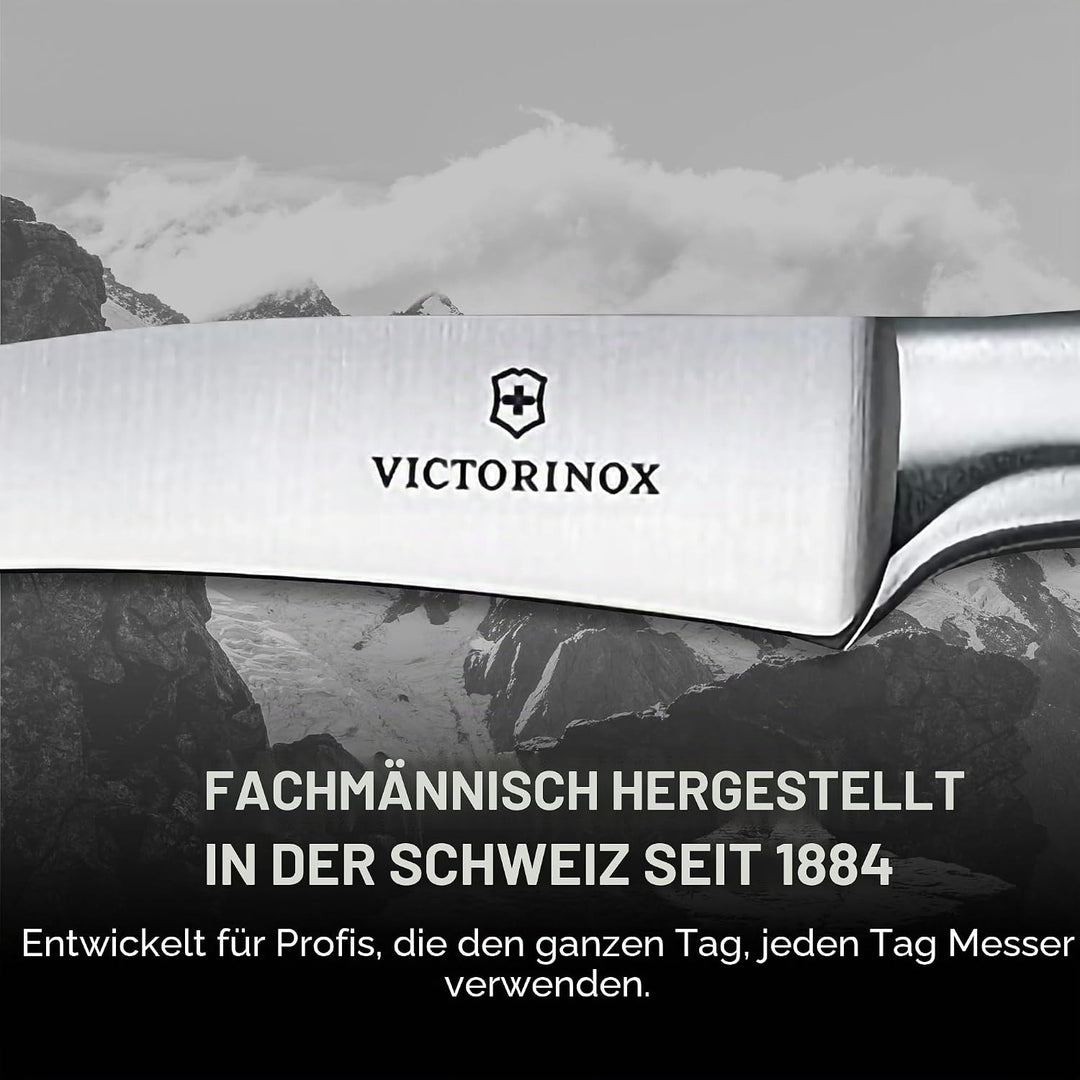 Victorinox, Grand Maître, Profi Tourniermesser, Extra Scharfe Klinge, gerader Schliff, 8 cm, Robuste
