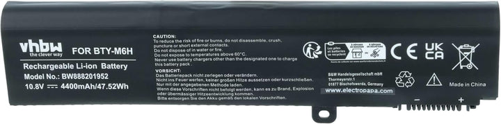 vhbw Akku kompatibel mit MSI GP72VR-6RF, GP72VR-6RFAC16H21, GP72VR-7RF, GP72VR-7RF-267 Notebook (440