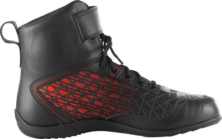 Bogotto Aaron Motorradstiefel, schwarz/rot, 47 47 EU Schwarz Rot, 47 EU Schwarz Rot