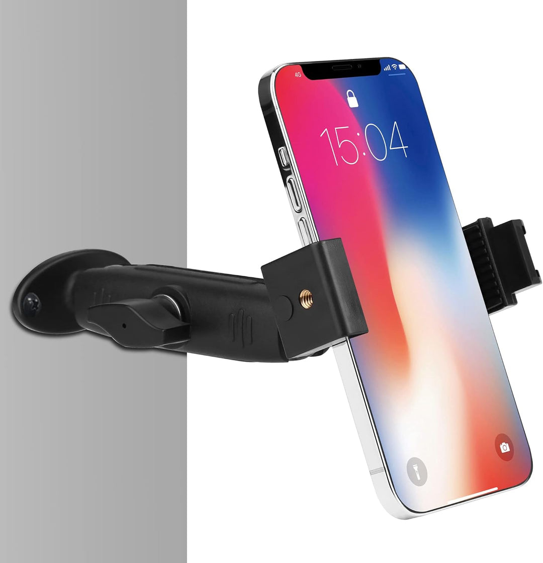Peastrex Handy-Wandhalterung mit Kugelkopf, Langer Arm, Bohrsockel, 360 Grad, für 3,5 bis 7 Zoll Han
