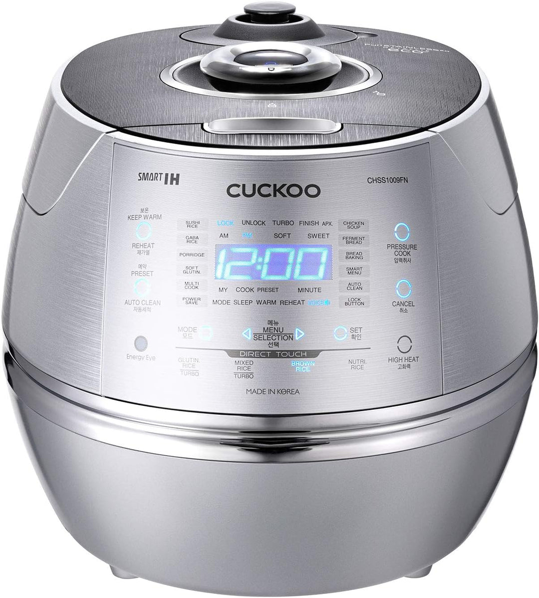CUCKOO CRP-CHSS1009FN Dampfdruck-Reiskocher Rice Cooker 1,8l 10 Tassen | IH Induktions-Heiztechnik |