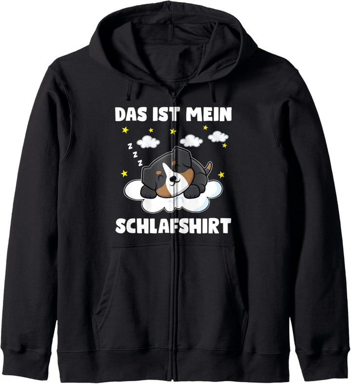 Das ist mein Schlafshirt Schlafanzug Border Collie Kapuzenjacke