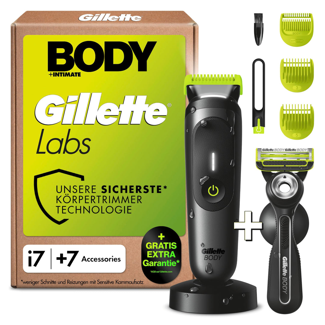 GilletteLabs Body + Intimate, i7 Körpertrimmer und Rasierer