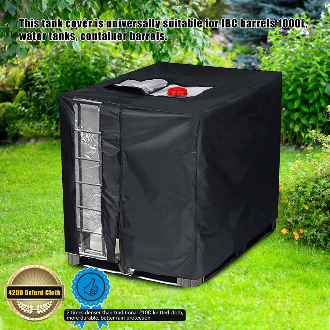Abdeckung IBC Tank, IBC Tank Abdeckung Wassertank 1000L,Wassertank Schutzhülle mit Reissverschluss K
