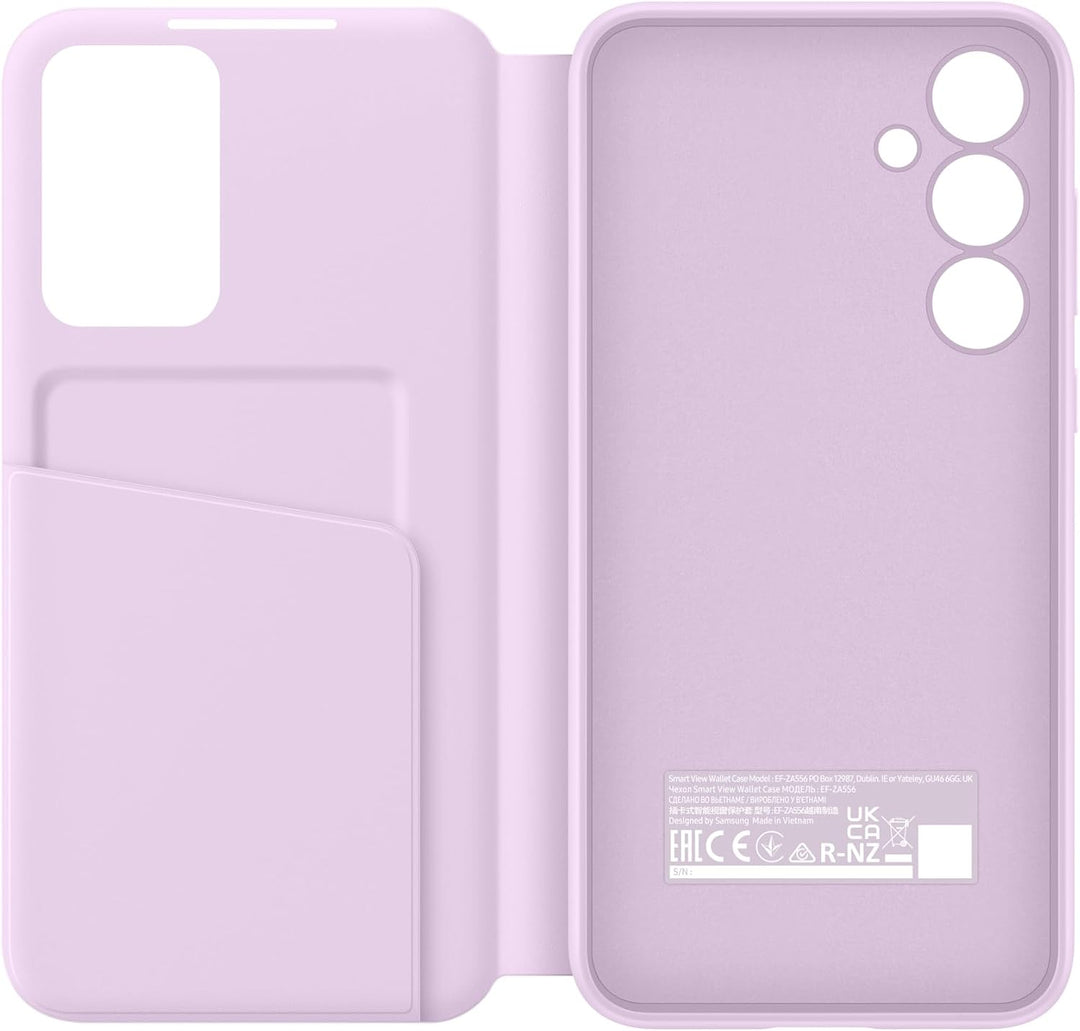 Samsung Smart View Wallet Smartphone Case EF-ZA556 für das Galaxy A55 5G, Handyhülle, Kartenfach, Si