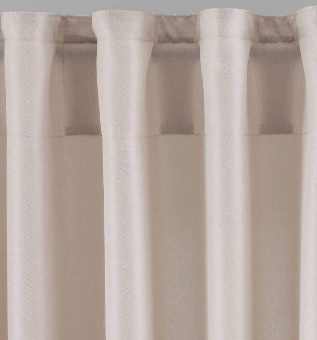 2er Set Vorhänge Verdeckte Schlaufen Cationic »JENA« HxB 250x300 cm Sand Blickdicht Leinen Optik Gar