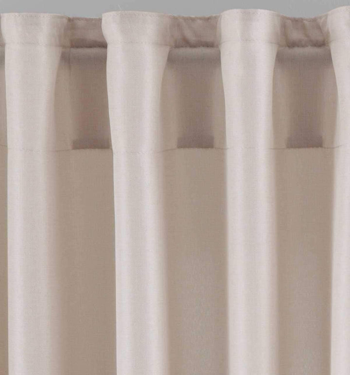 2er Set Vorhänge Verdeckte Schlaufen Cationic »JENA« HxB 250x300 cm Sand Blickdicht Leinen Optik Gar