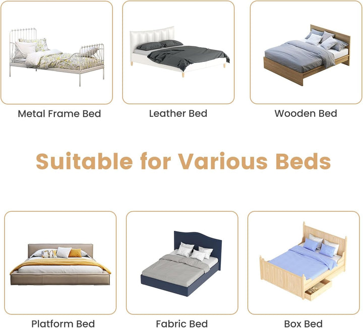 LIFEZEAL 152 cm Bettgitter, Klappbares Sicherheitsgitter mit Gurten, Bett Rausfallschutz Schutzgitte