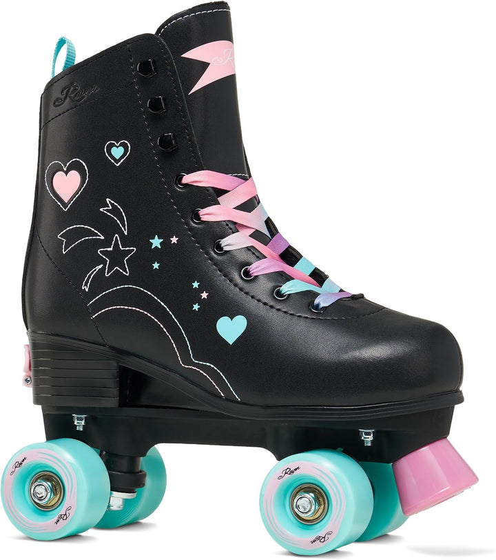RAVEN Rollschuhe Roller Skates für Kinder Erwachsene Mädchen Damen verstellbar 31-34 (20-21,5 cm) Za