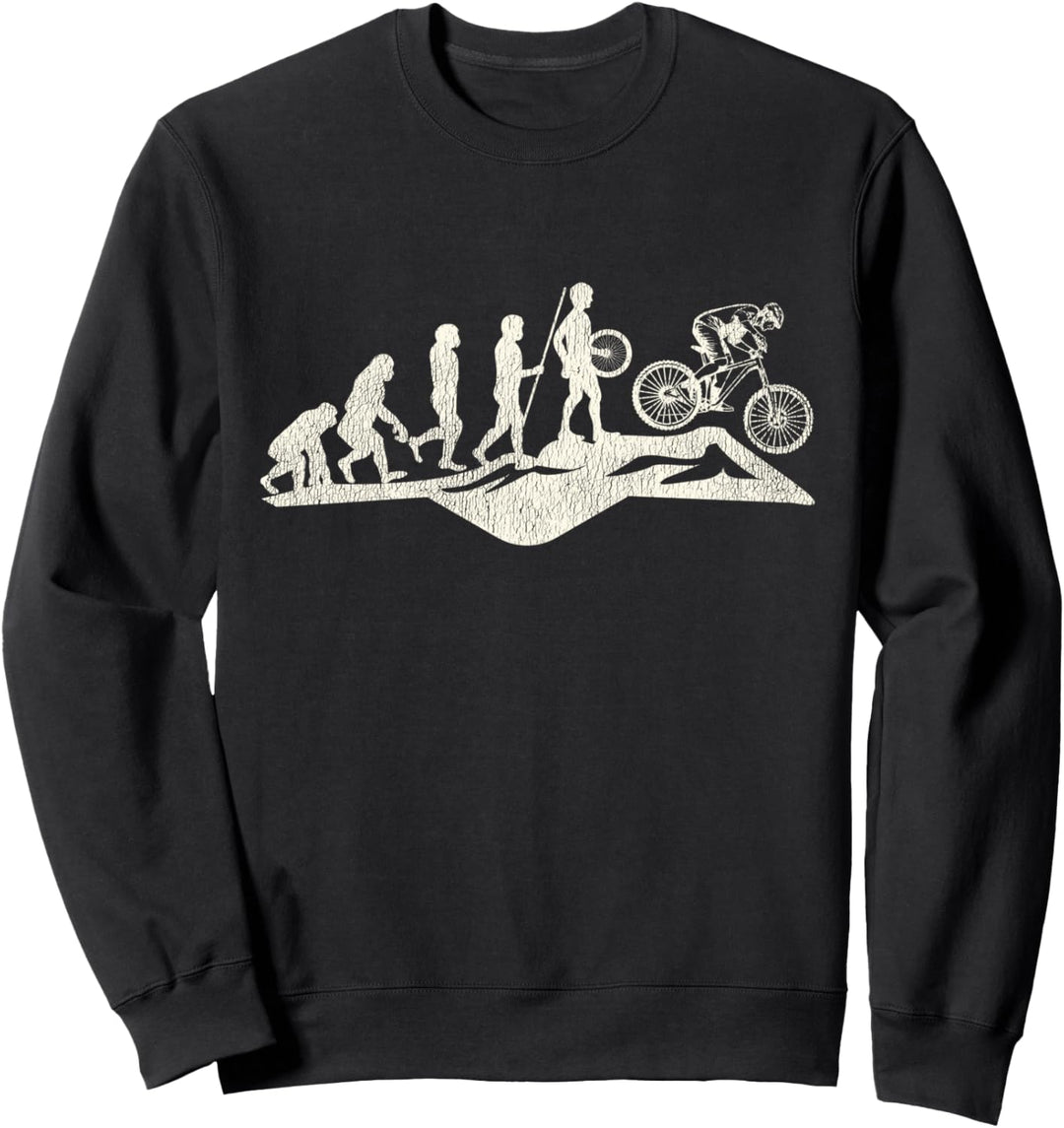 Mountainbike Downhill Evolution - MTB Geschenkidee Fahrrad Sweatshirt