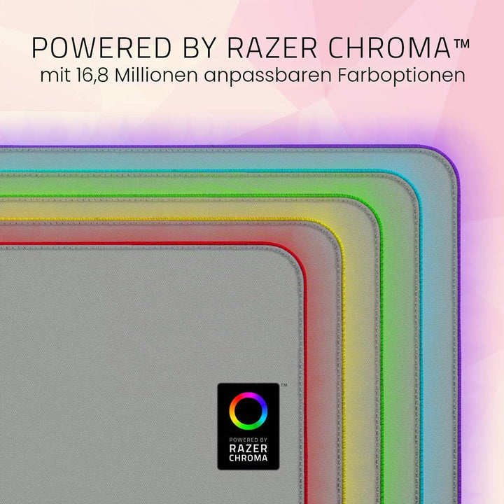 Razer Goliathus Extended Chroma Quartz - Extra grosse weiche XXL Gaming Maus-Matte mit RGB Beleuchtu