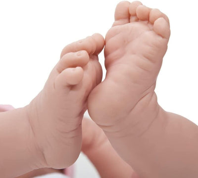 JC Toys La Newborn - Realistische 17 "anatomisch korrekte" REAL GIRL "Babypuppe Rose, Rose