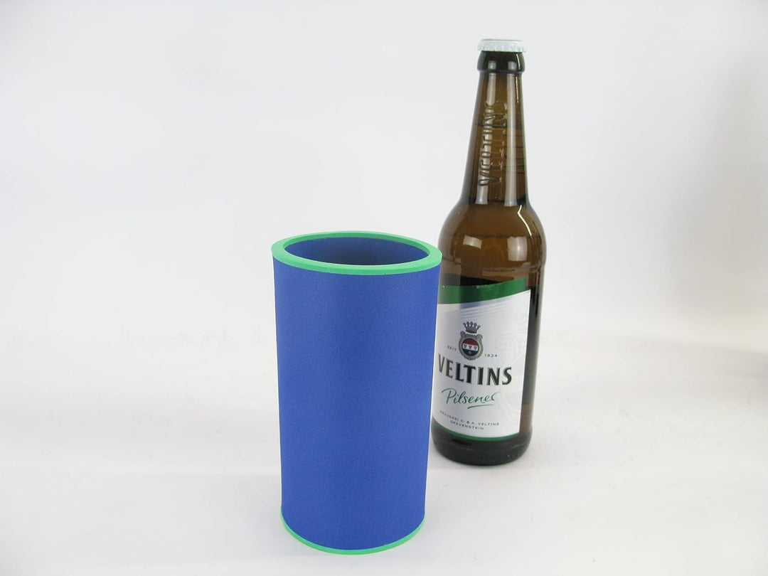 6er Set Blaue Getränkekühler 0,5l Flasche - Bierkühler - Neoprenkühler - passgenau ~Flaschenkühler~