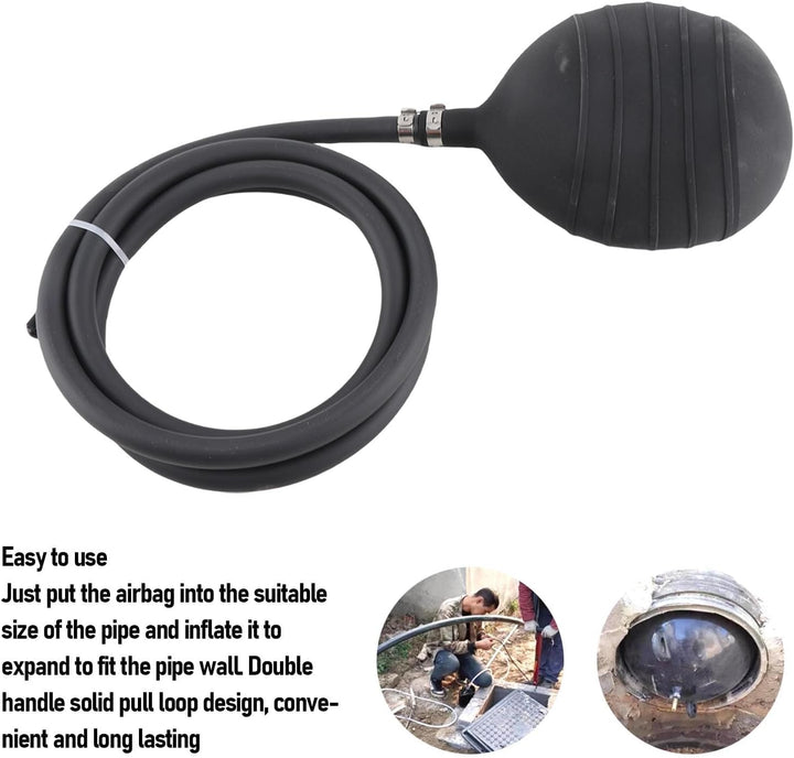 Aufblasbarer Rohrstopfen mit Premium -PVC, Starker Luftdichtes Dichtungsversiegelung, Ideal für die