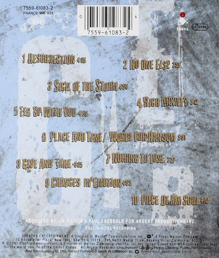 Resurrection, Audio-CD