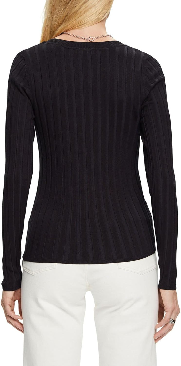 edc by Esprit Klassischer Pullover aus Rippstrick