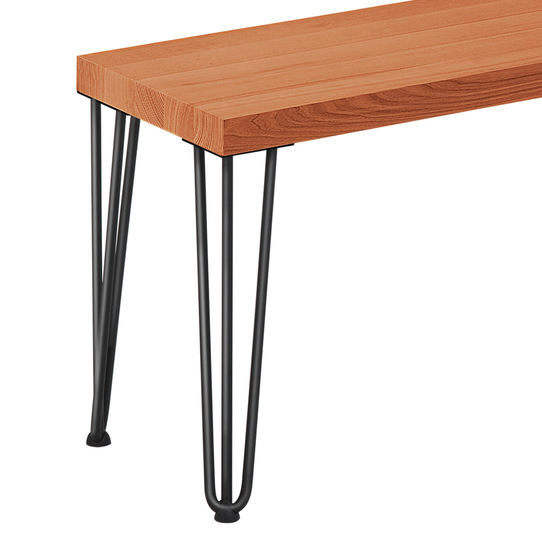 LAMO Manufaktur Hocker Beistelltisch Sitzbank 30x30x47 cm, Möbelfüsse Creative Schwarz/Dunkel, LSB-0