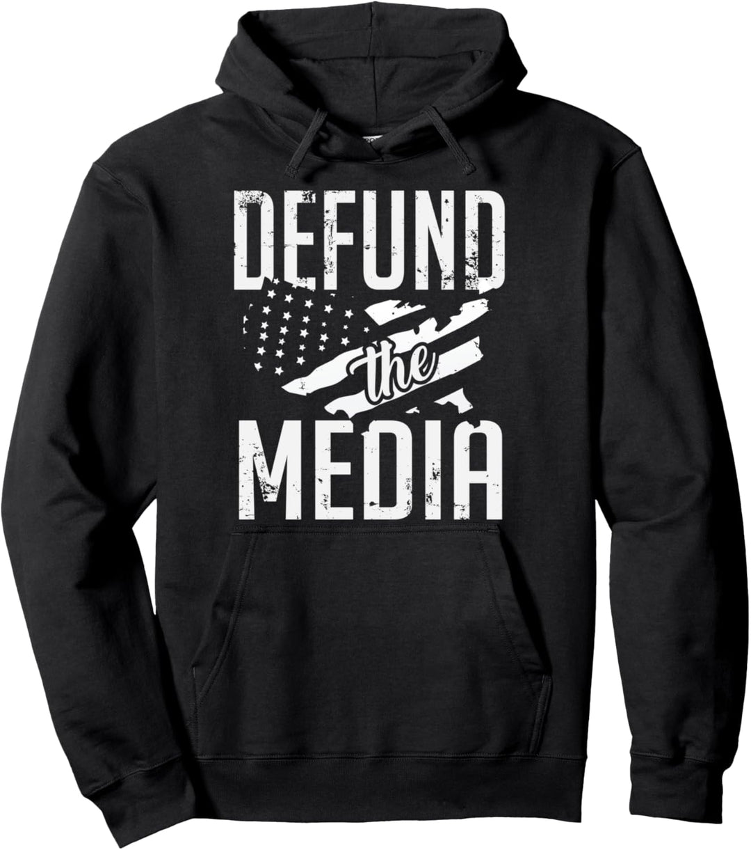 Defund The Media Falsche Medien Nein zu gefälschten Nachrich Pullover Hoodie