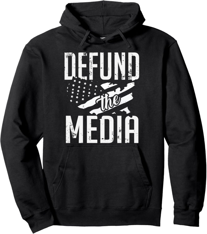 Defund The Media Falsche Medien Nein zu gefälschten Nachrich Pullover Hoodie