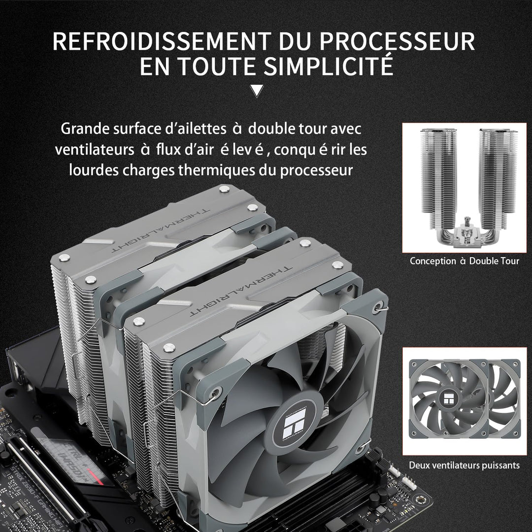Thermalright Peerless Assassin 120 CPU-Luftkühler, PA120, 6 Heatpipes -Kühler, zwei 120mm TL-C12-PWM