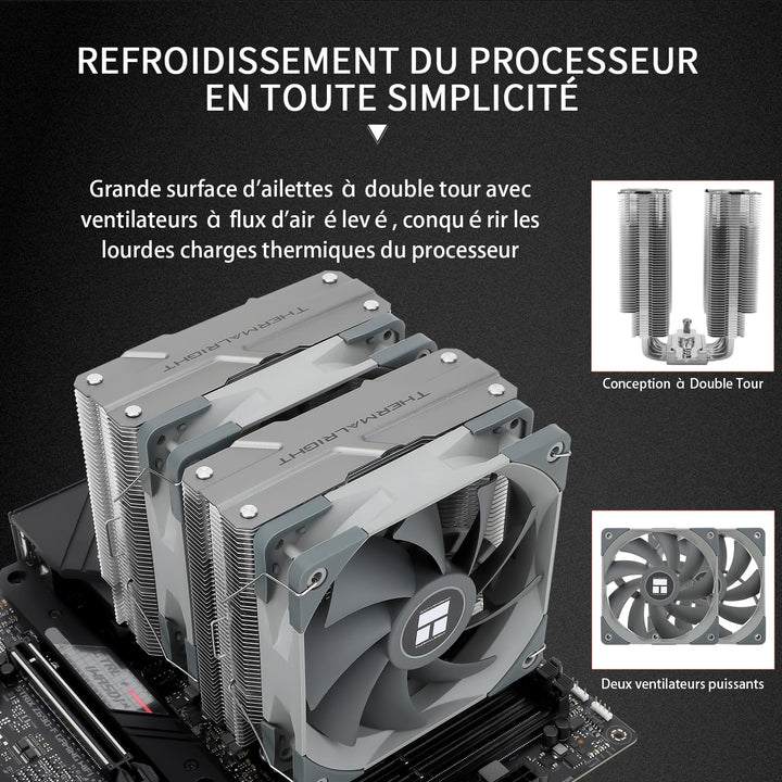 Thermalright Peerless Assassin 120 CPU-Luftkühler, PA120, 6 Heatpipes -Kühler, zwei 120mm TL-C12-PWM