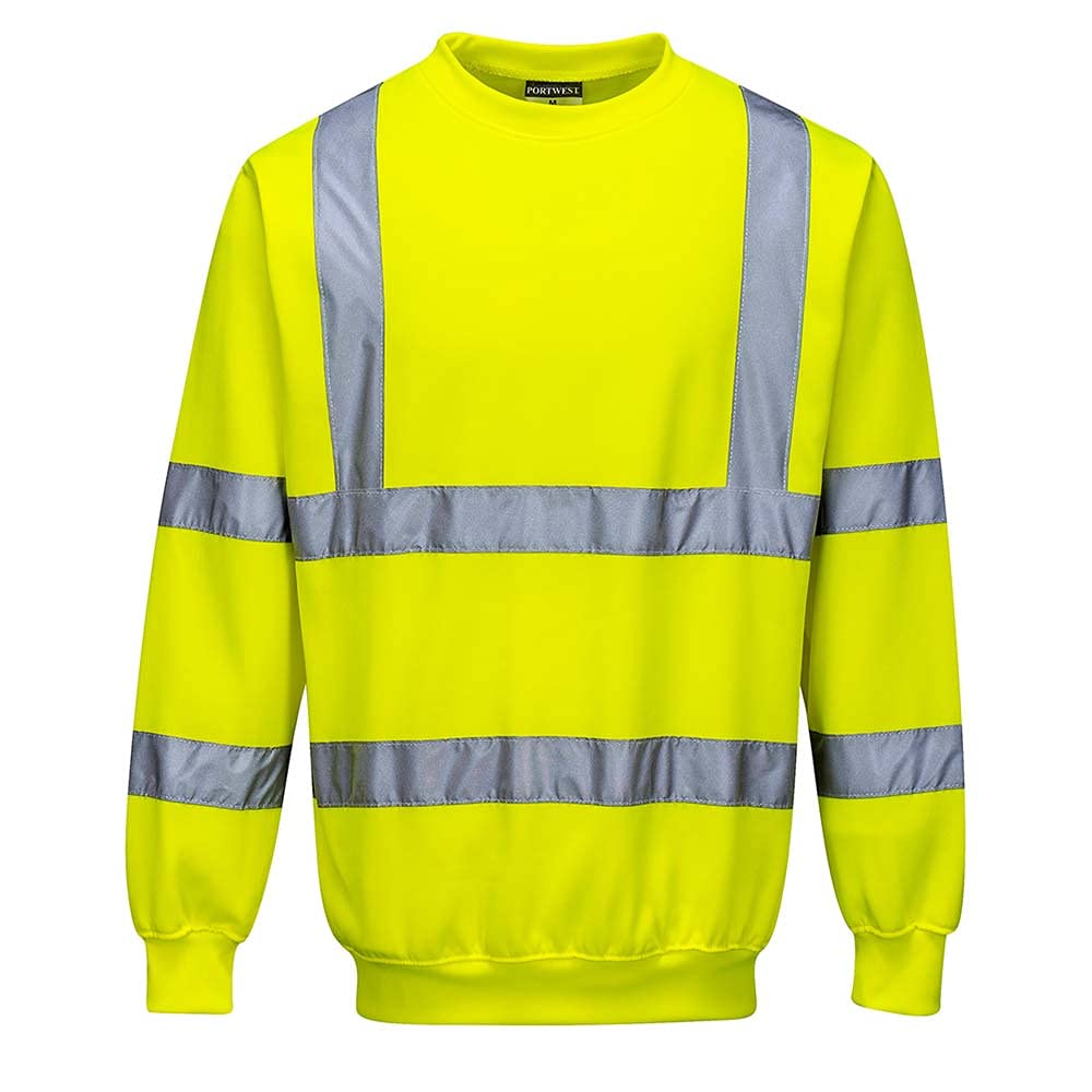 Portwest Warnschutz-Pullover, Farbe: Gelb, Grösse: XXL, B303YERXXL XXL Gelb, XXL Gelb