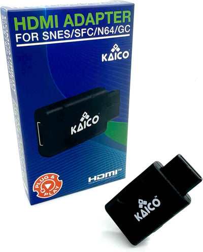 Kaico Gamecube HDMI und N64 HDMI Adapter für S-Video und Composite – Kompatibel mit Nintendo N64, Su