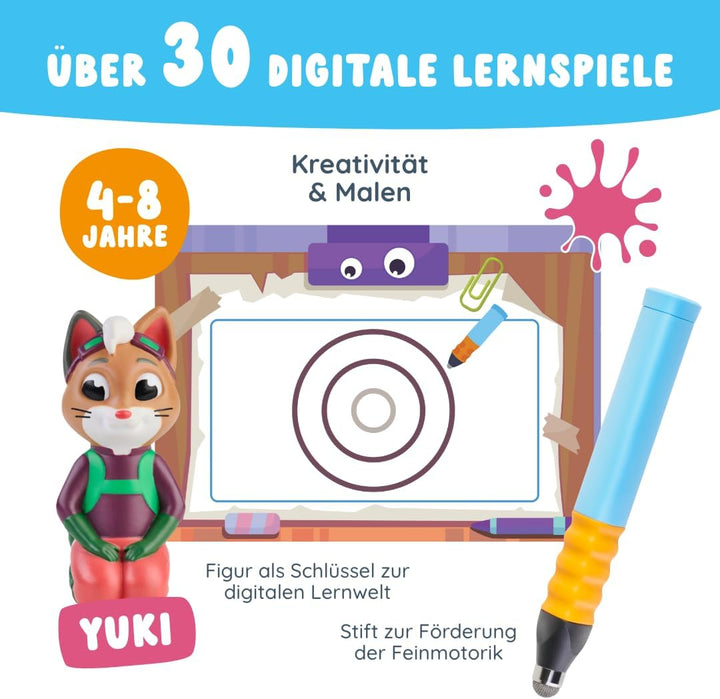 Edurino Starterset Juki Kreativität & Malen ab 4 Jahren inkl. Eingabestift | Innovatives & digitales