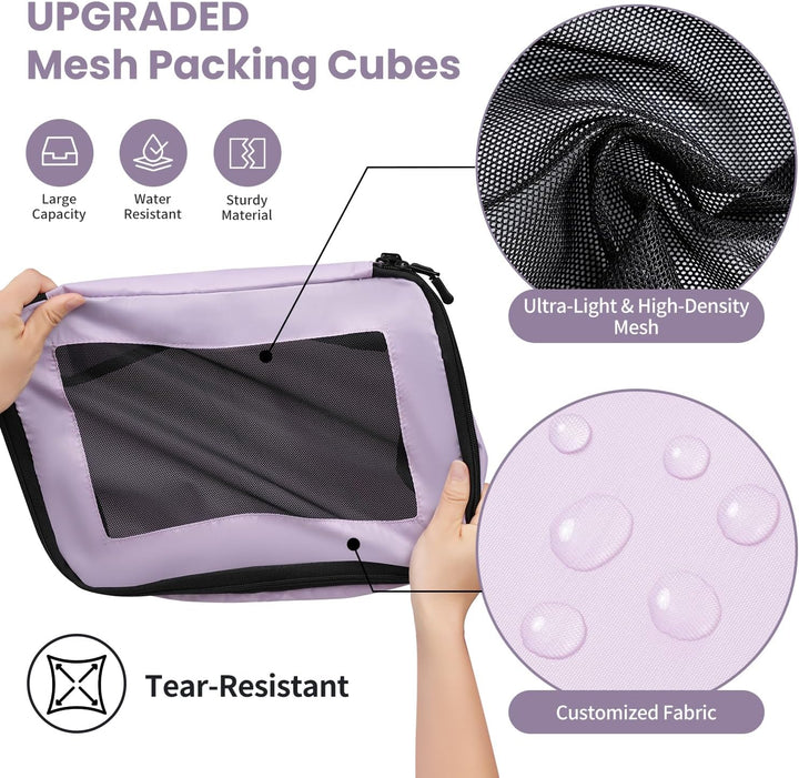 Packing Cubes for Suitcase 10 Set, Leichtgewichtige Gepäck Packing Organizer Packing Cubes für Reise
