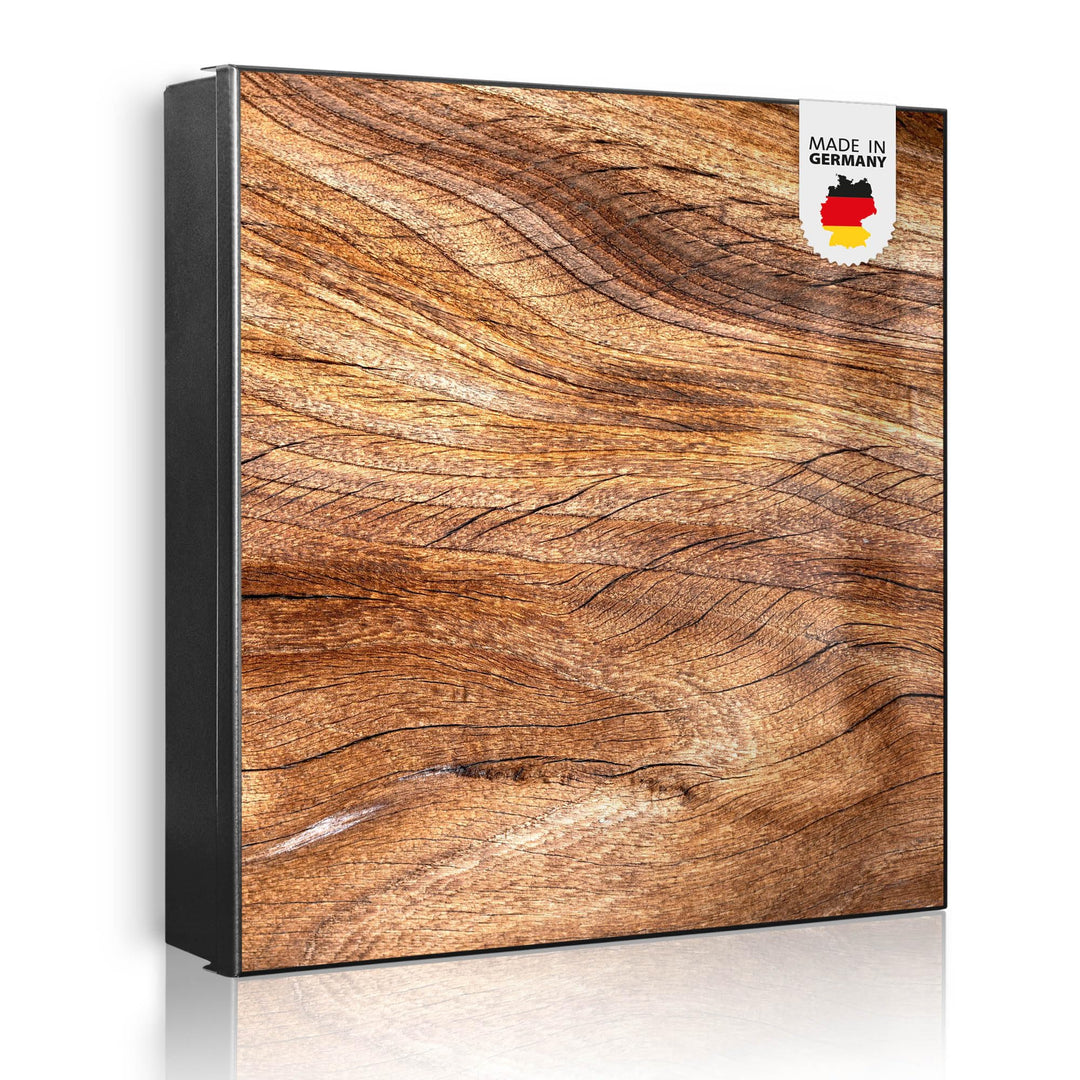 banjado Grosser Schlüsselkasten Glas - Schlüsselbox 30x30cm mit 50 Haken - Schlüsselkasten modern fü